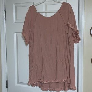 Beige linen Umgee top. 2XL.